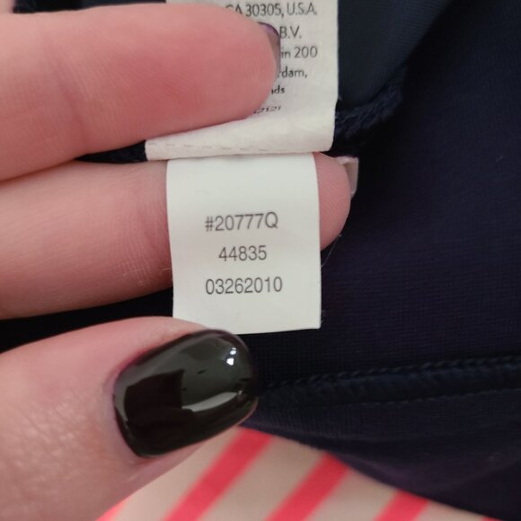 Spanx Womens 1X Navy Blue Stretch Cropped Trousers Faux Button Detail - Picture 8 of 12